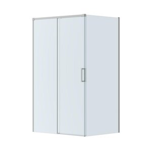 Изображение товара Душевой уголок Cezares PLANE-AH-1-110/100-C-IN, 110 x 100 см, стекло прозрачное, профиль сатин