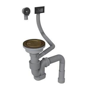 Изображение товара Сифон для мойки Reflexion Arno RX3001GD, с выпуском, PVD золото брашированное