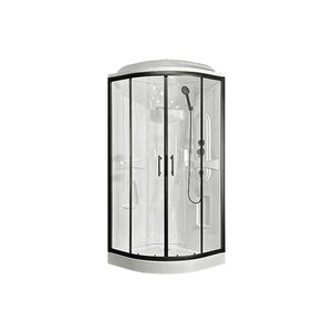 Изображение товара Душевая кабина Royal Bath HK RB90HK1-T-BL Practic, 90 x 90 см, стекло прозрачное, профиль черный