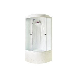 Изображение товара Душевой бокс Royal Bath BK RB90BK1-M-BL Practic, 90 x 90 см, стекло матовое, профиль черный