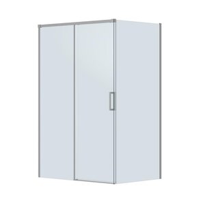 Изображение товара Душевой уголок Cezares PLANE-AH-1-130/80-C-IN, 130 x 80 см, стекло прозрачное, профиль сатин