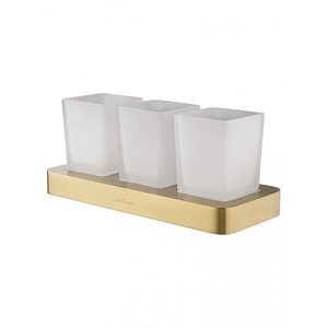 Изображение товара Стаканы для зубных щеток Wonzon & Woghand Lotte WW-8338-BG, держатель PVD золото брашированное