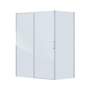 Изображение товара Душевой уголок Cezares PLANE-AH-1-150/100-C-CR, 150 x 100 см, стекло прозрачное, профиль хром