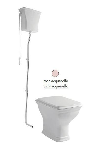 Изображение товара ArtCeram Civitas CIV002 33 00 0 - напольный унитаз с высоким бачком, розовый