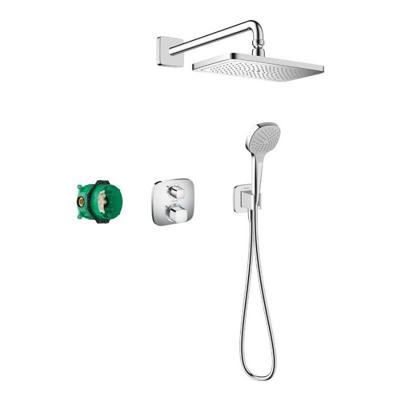 Изображение товара Душевая система Hansgrohe Croma E с термостатом и тропическим душем