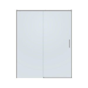 Изображение товара Душевая дверь в нишу Cezares PLANE-BF-1-160-C-IN, 160 см, стекло прозрачное, профиль сатин