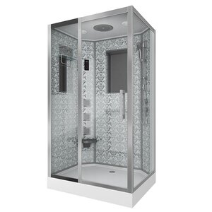 Изображение товара Душевая кабина Niagara 7711WL, 120 x 90 см с гидромассажем, стенки белые, левая