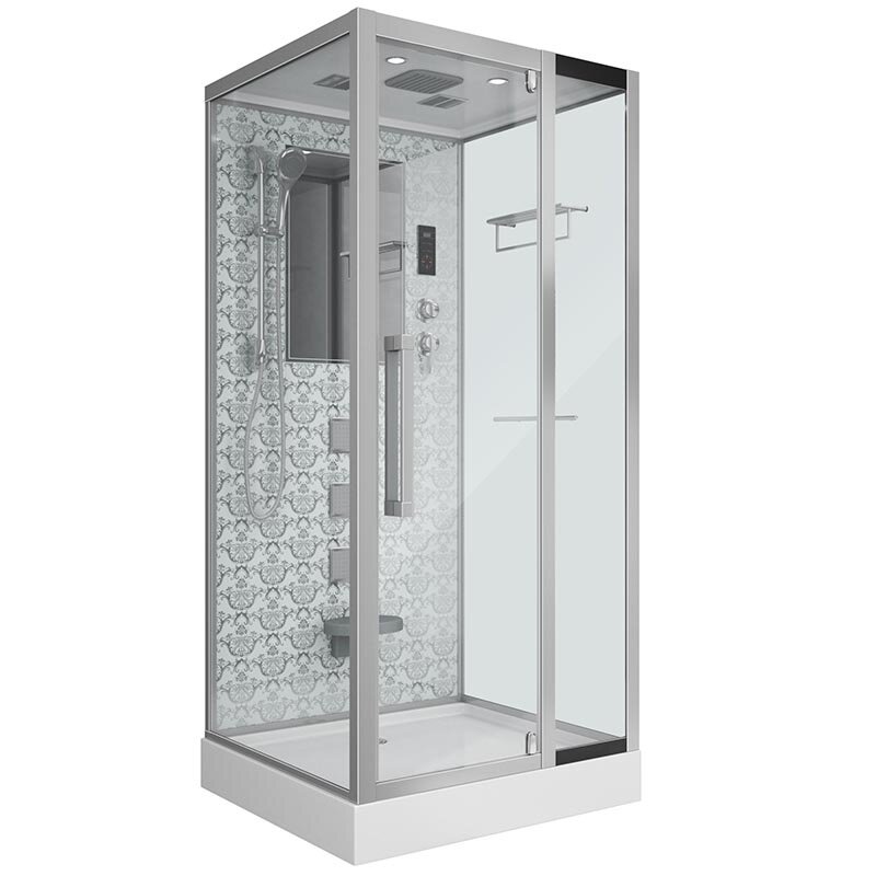 Изображение товара Душевая кабина Niagara 7714W, 100 x 90 см с гидромассажем, стенки белые Изображение товара Душевая кабина Niagara 7714W, 100 x 90 см с гидромассажем, стенки белые