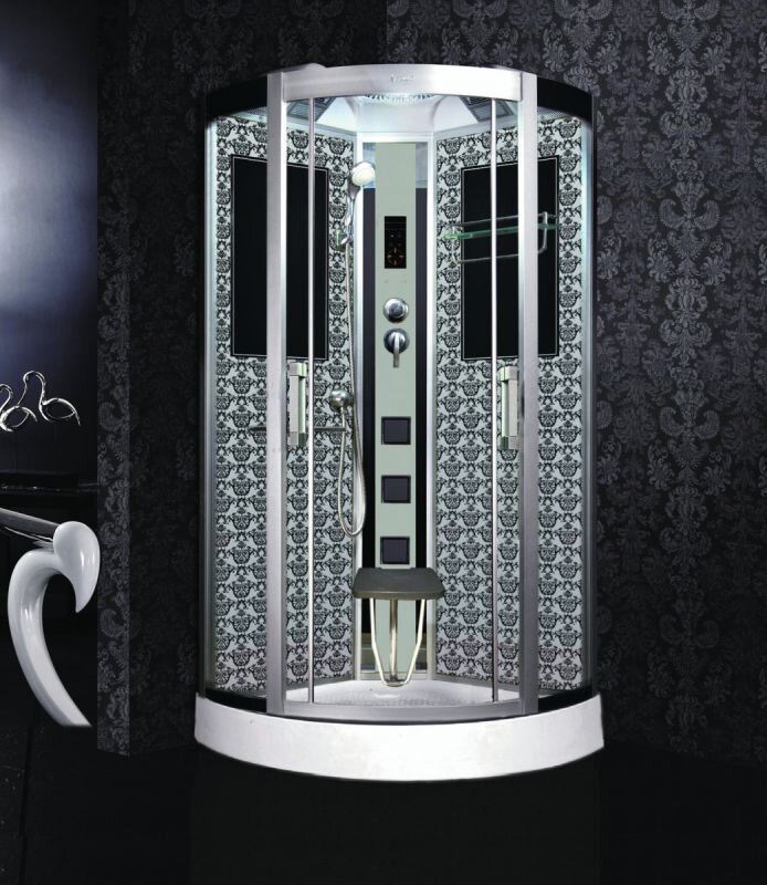 Изображение товара Душевая кабина Niagara 7715W, 90 x 90 см с гидромассажем, стенки белые