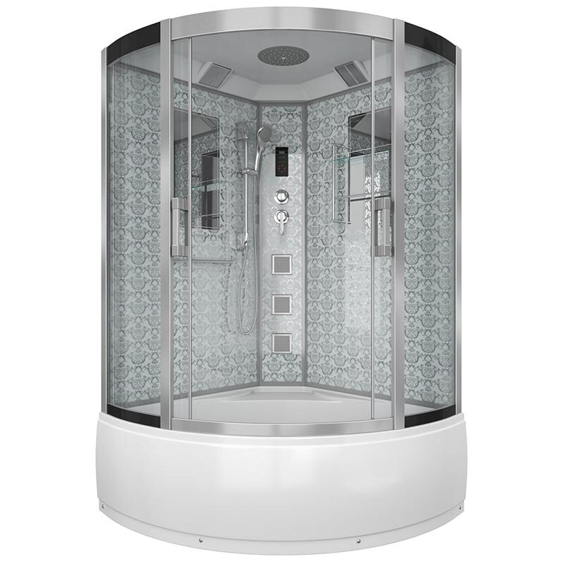 Изображение товара Душевая кабина Niagara 7744W с гидромассажем 120x120 см стильная и просторная