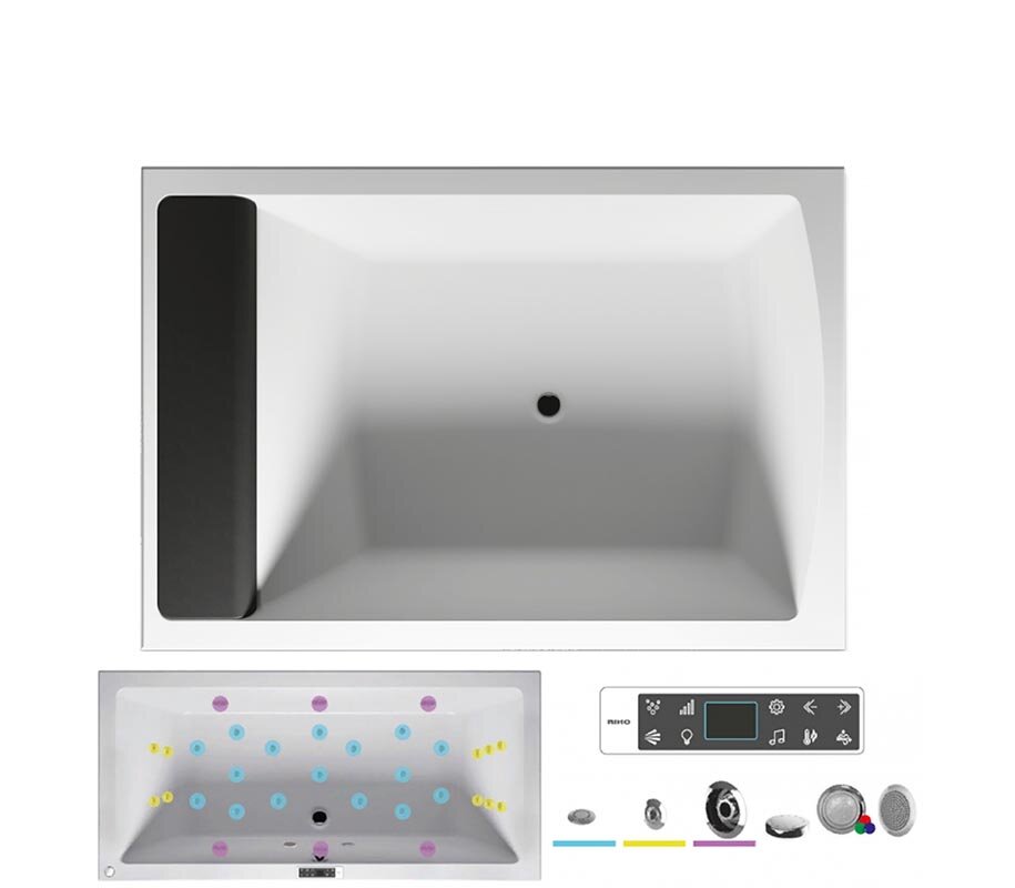 Изображение товара Гидромассажная ванна Riho Savona 190x130 см с аудиосистемой и функциями релаксации