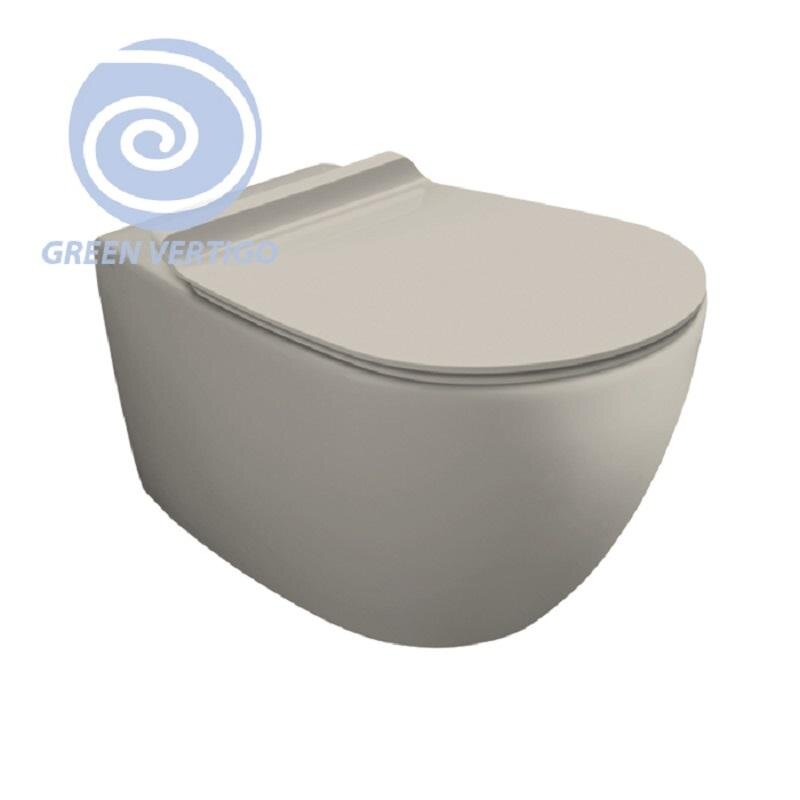 Изображение товара Подвесной унитаз Simas Vignoni VI18VERT sabbia matt безободковый бежевый