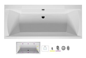 Изображение товара Ванна гидромассажная Riho Julia 180 x 80 см, FLOW
