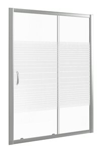 Изображение товара Душевая дверь Good Door Infinity WTW-140-S-CH, ИН00033, 140 см, стекло Полоски, профиль хром