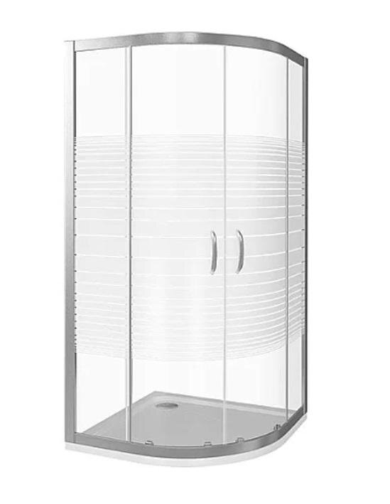 Изображение товара Душевой уголок Good Door Infinity R-120-S-CH, ИН00013, 120 х 80 см, стекло Полоски, профиль хром