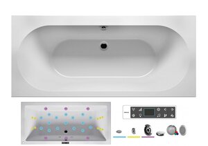Изображение товара Гидромассажная ванна Riho Carolina 180x80 см BLISS с аудиосистемой