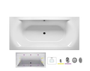 Изображение товара Ванна гидромассажная Riho Linares 190 x 90 см, FLOW2