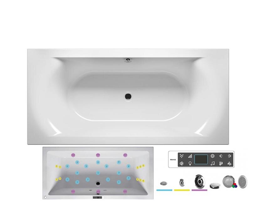 Изображение товара Ванна гидромассажная Riho Linares 190 x 90 см, BLISS2