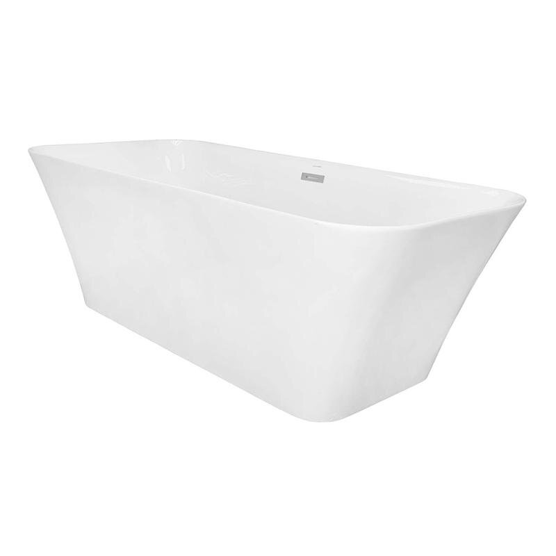 Изображение товара Акриловая ванна Azario Roveta 1700х800х580 свободностоящая, в комплекте с сифоном и металлической рамой (AZ-6615)