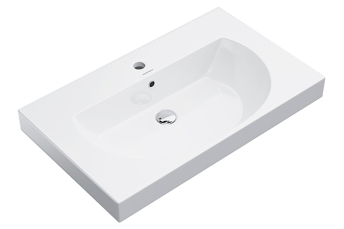 Изображение товара Раковина Kerama Marazzi Boungiorno 80, белая глянцевая подвесная