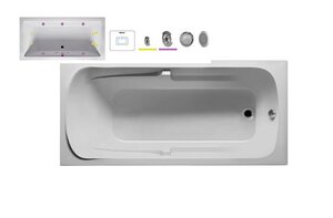 Изображение товара Гидромассажная ванна Riho Future 190x90 см FLOW2 акриловая для двоих