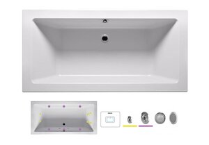 Изображение товара Ванна гидромассажная Riho Lusso 180 x 80 см, FLOW