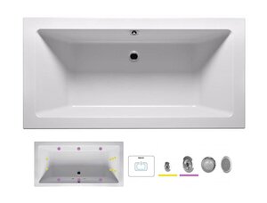 Изображение товара Ванна гидромассажная Riho Lusso 180 x 90 см, FLOW
