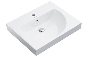 Изображение товара Раковина Kerama Marazzi Boungiorno 60 подвесная/мебельная 60, белая глянцевая, BG.wb.60