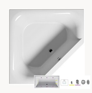 Изображение товара Ванна гидромассажная Riho Austin 145 x 145 см, FLOW