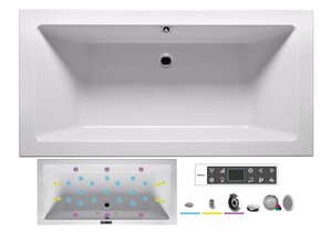 Изображение товара Гидромассажная ванна Riho Lusso 170x75 см BLISS с аудиосистемой и подсветкой