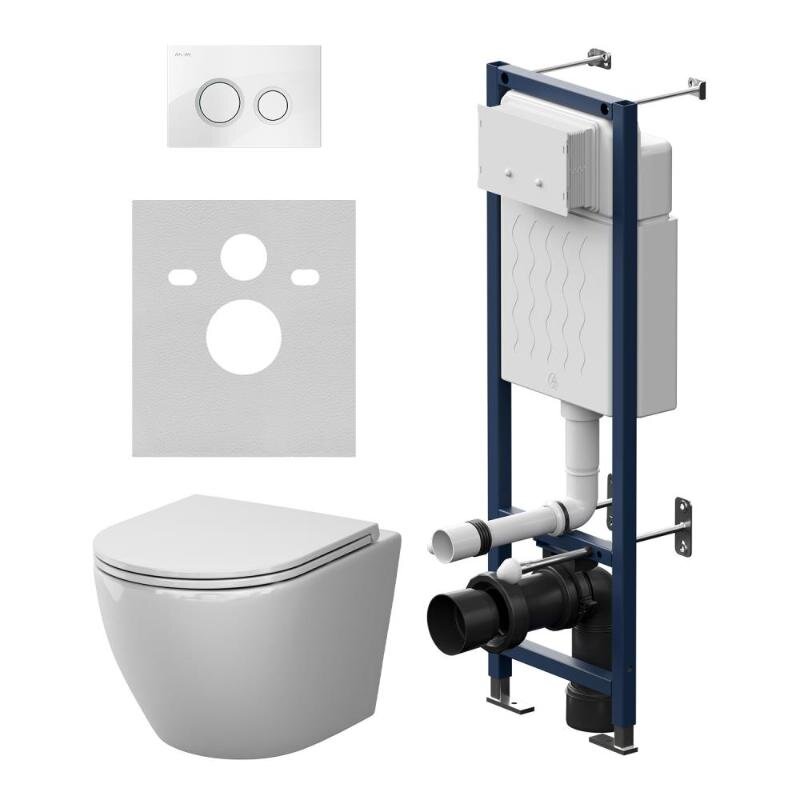 Изображение товара Комплект инсталляции Am.Pm ErgoFit с подвесным унитазом AquaSpin 2.0, белый