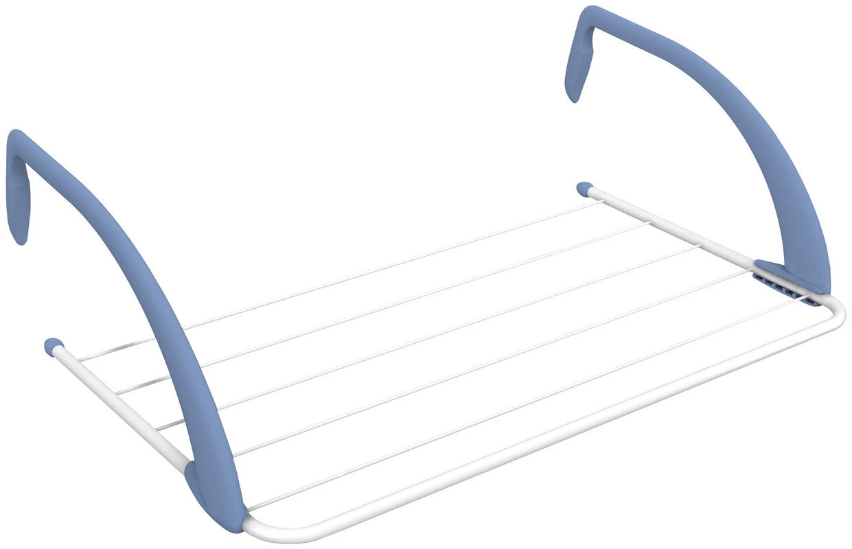 Изображение товара Подвесная сушилка для белья Gimi Airy нержавеющая сталь бело-голубая