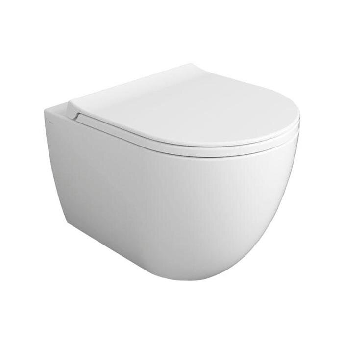 Изображение товара Подвесной безободковый унитаз Simas Vignoni VI28 bianco matt белый матовый