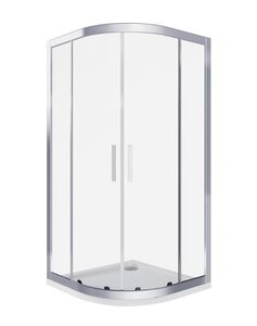 Изображение товара Душевой уголок Good Door Cofe R-80-C-CH, КФ00021, 80 х 80 см, стекло прозрачное, профиль хром