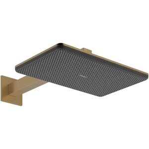 Изображение товара Верхний душ Hansgrohe Alive 24550140, 34 х 21 см, 2 режима струи, с держателем, шлифованная бронза