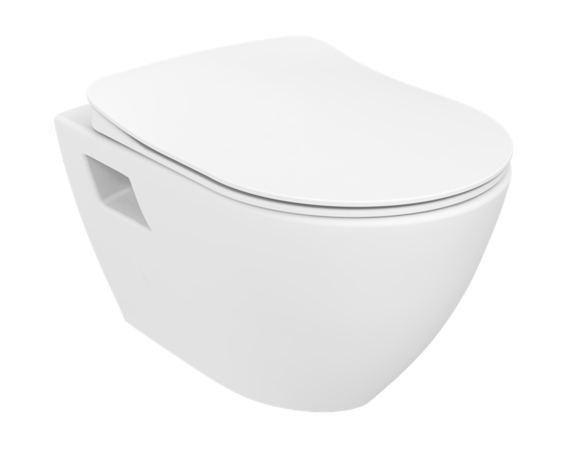 Изображение товара Подвесной безободковый унитаз Creavit Terra TP329-11CB00E-0000 белый