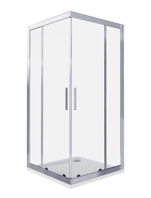 Изображение товара Душевой уголок Good Door Cofe CR-80-C-CH, КФ00025, 80 х 80 см, стекло прозрачное, профиль хром