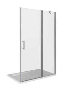 Изображение товара Душевая дверь Good Door Mokka WTW-110-C-WE, МК00005, 110 см, стекло прозрачное, профиль белый