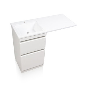 Изображение товара Тумба под раковину Эстет Даллас 58 см, Люкс Plus напольная, белая, СС-00000514