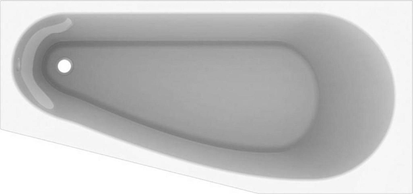 Изображение товара Ванна акриловая Geberit Renova 657261000, 160 х 75 см, белая, правосторонняя