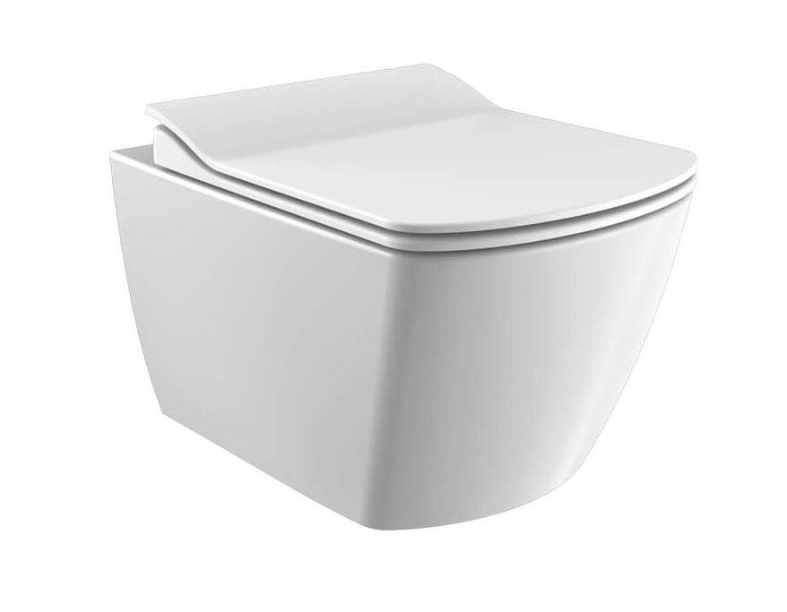 Изображение товара Подвесной унитаз Creavit Elegant EG321-00CB00E-0000, безободковый, с функцией биде, белый Изображение товара Подвесной унитаз Creavit Elegant EG321-00CB00E-0000, безободковый, с функцией биде, белый