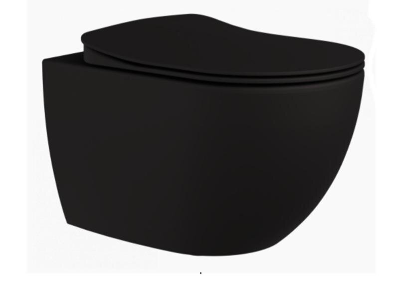 Изображение товара Подвесной унитаз Creavit Free FE320-00SM00E-0000, с функцией биде, черный матовый