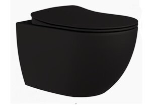 Изображение товара Подвесной унитаз Creavit Free FE320-00SM00E-0000, с функцией биде, черный матовый