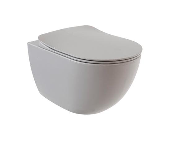 Изображение товара Подвесной унитаз Creavit Free FE322-11CG00E-0000, безободковый, серый матовый холодный