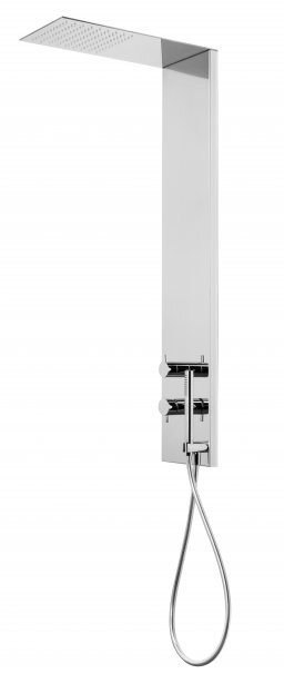 Изображение товара Душевая панель Cezares PREMIER-CD2-T-01, термостатическая, с верхним душем ultraslim, хром