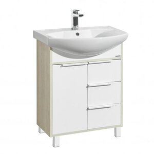 Изображение товара Тумба под раковину Aquaton Рико 1A213301RIB90, 65 см, цвет белый