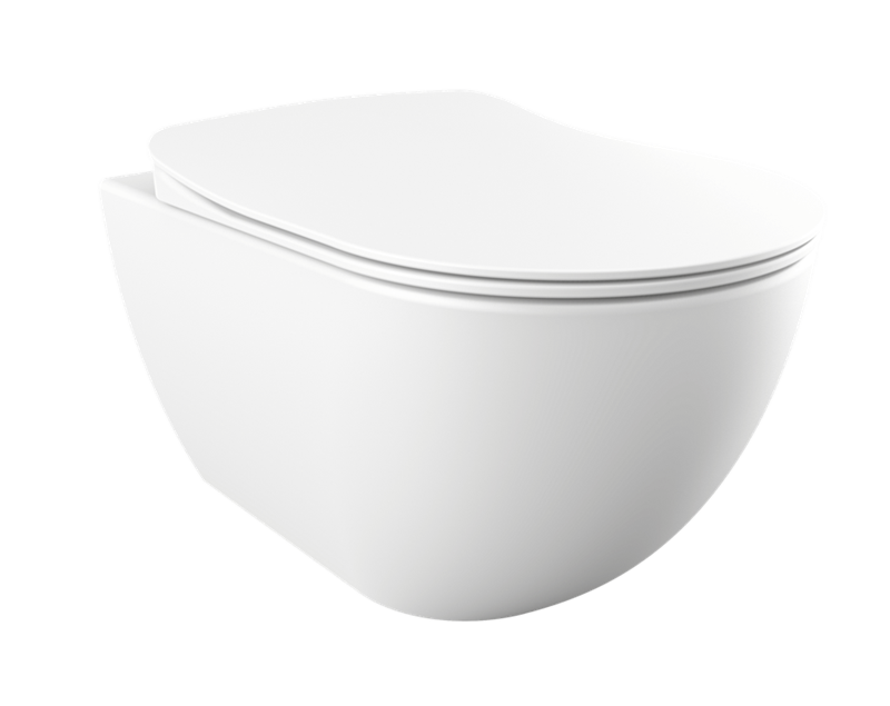 Изображение товара Подвесной унитаз Creavit Free FE322-11MB00E-0000, безободковый, белый матовый