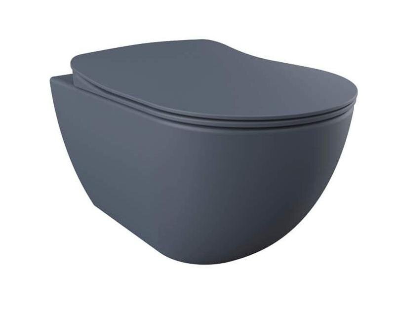 Изображение товара Подвесной унитаз Creavit Free FE322-00BM00E-0000, безободковый, с функцией биде, базальт