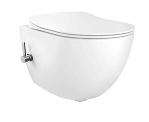 Изображение товара Подвесной унитаз Creavit Free FE322-34CB00E-0002, безободковый, с функцией биде и смесителем, белый 