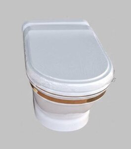 Изображение товара Подвесной унитаз Creavit Antik AN320-11CB00E-AD00, с функцией биде, белый/декор золото